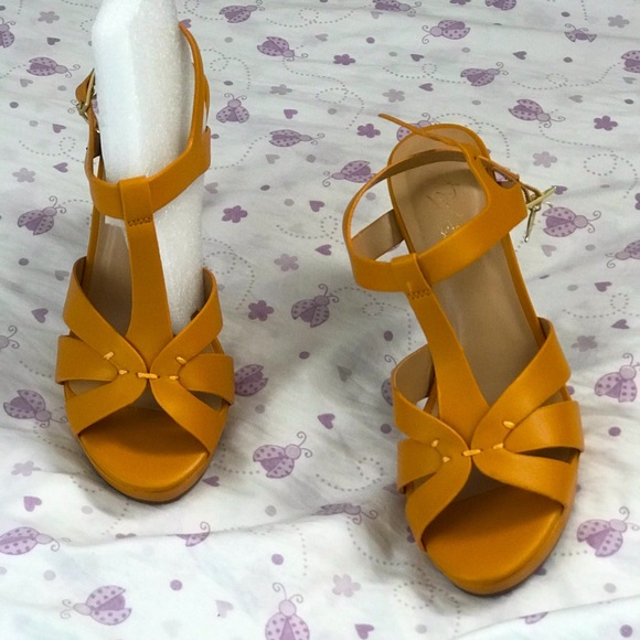 Shoes - Mustard high heels